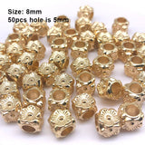 European Bead Big Hole bead 8mm 50/100pcs Flower CCB Beads Spacer