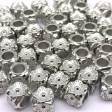 European Bead Big Hole bead 8mm 50/100pcs Flower CCB Beads Spacer