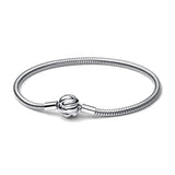European Bracelet Snake Chain Bangle Heart Leaf Clip Women Men Jewelry Z067
