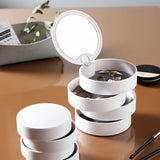 European Desktop Storage Box with Mirror