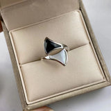 925 Silver Fritillaria Small Skirt Ring High Temperament Women's Jewelry Gift