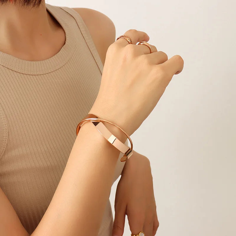European Separation Stainless Steel Bracelet Gothic Jewelry
