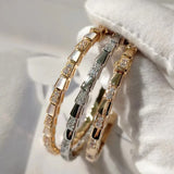 925 Silver Fritillary Snake Bracelet Women's Jewelry
