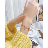 316L Stainless Steel Bracelet Hollow Charm for Women Birthday Gift