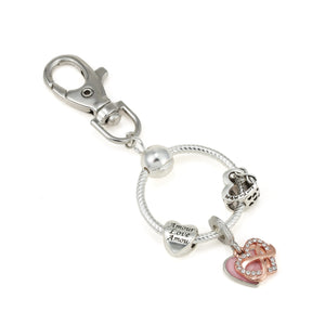 European Boutique Bag Keychain MOM Pendant DIY Eternal Love Keychain