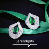 European Fine Woman Girl Bride Mother Zircon Stud Earrings
