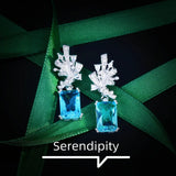 18KT Stud Earrings with AAA Zircon for Women - European Fine Jewelry