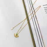 18K Plated Colorful Zircon Pendant Necklace Sterling Silver