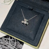 European Goods Lucky Grass Necklace For Women S925 Sterling Silver Sweet
