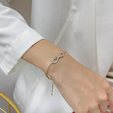 European Stainless Steel 316L Women Bracelet Chain AAA CZ Charms Couple Jewelry