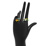 Bohemian Holiday Style Daisy Flower Ring Set Gifts for Women