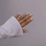 European Styler0766 Metal Wind Ring Set