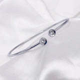 European Flexible Cuff Bracelet 316 Stainless Steel Silver 14K Jewelry