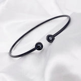 European Flexible Cuff Bracelet 316 Stainless Steel Silver 14K Jewelry