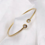 European Flexible Cuff Bracelet 316 Stainless Steel Silver 14K Jewelry