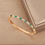 High Jewelry Red Chalcedony Snake Bone Bracelet