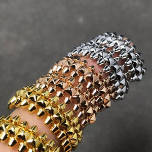 925 Sterling Silver Stud Earrings - Women's Punk High Jewelry