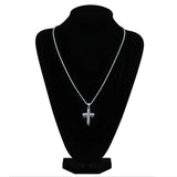 Micro Pave CZ Cross Pendant Necklace