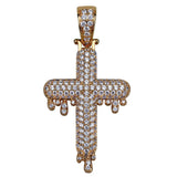 Micro Pave CZ Cross Pendant Necklace