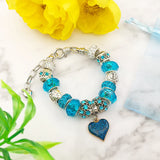 European Large Hole Spacer Beads Bracelets for Women with Beads