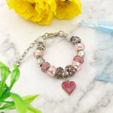 European Large Hole Spacer Beads Bracelets for Women with Beads
