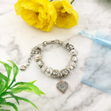 European Large Hole Spacer Beads Bracelets for Women with Beads