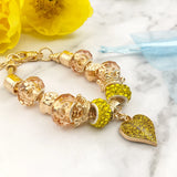 European Large Hole Spacer Beads Bracelets for Women with Beads