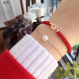925 Silver Red Bracelet Classic Party Wear