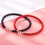 925 Silver Red Bracelet Classic Party Wear