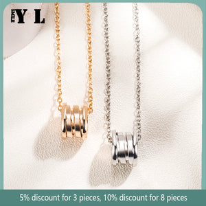 925 Sterling Silver Spring Pendant Necklace Women's Men's Jewelry