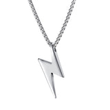 Punk Hiphop Lightning Charm Pendant Necklace