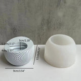 Round Resin Candle Holder Molds for Home Decor