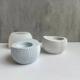 Round Resin Candle Holder Molds for Home Decor