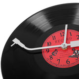 European Retro Vinyl Record Wall Clock Ultra-Quiet Decorative for Cafe Bar