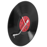 European Retro Vinyl Record Wall Clock Ultra-Quiet Decorative for Cafe Bar