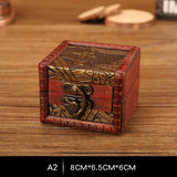 European Retro Wooden Table Storage Box Jewelry Organizer