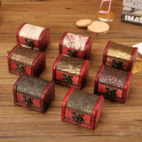 European Retro Wooden Table Storage Box Jewelry Organizer