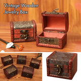 European Retro Wooden Table Storage Box Jewelry Organizer