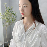 925 Silver Letters Pendant Necklace Women's Jewelry