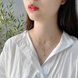 925 Silver Letters Pendant Necklace Women's Jewelry