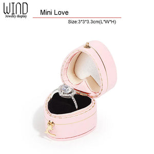 European Style Jewelry Container Mini Ring Box Retro Earrings Ring Box