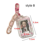 European Style Relief Photo Frame Keychain Acrylic