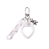 European Style Relief Photo Frame Keychain Acrylic
