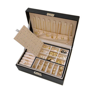 European Style Large Capacity Jewelry Box with Lock