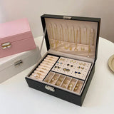 European Style Large Capacity Jewelry Box with Lock