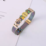 European Style 10mm Charm Slide Beads Mesh Bracelet Women Jewelry Gift