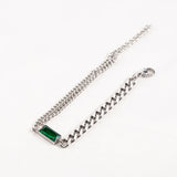 European Temperament Men/Women Bangles Stainless Steel Double Chain Bracelets