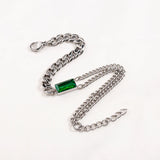 European Temperament Men/Women Bangles Stainless Steel Double Chain Bracelets