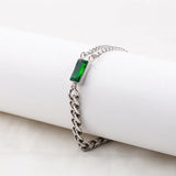 European Temperament Men/Women Bangles Stainless Steel Double Chain Bracelets
