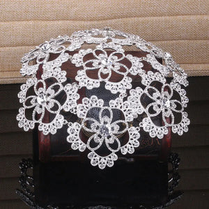Vintage Rhinestone Flower Bridal Headband Tiara Wedding Hair Accessories